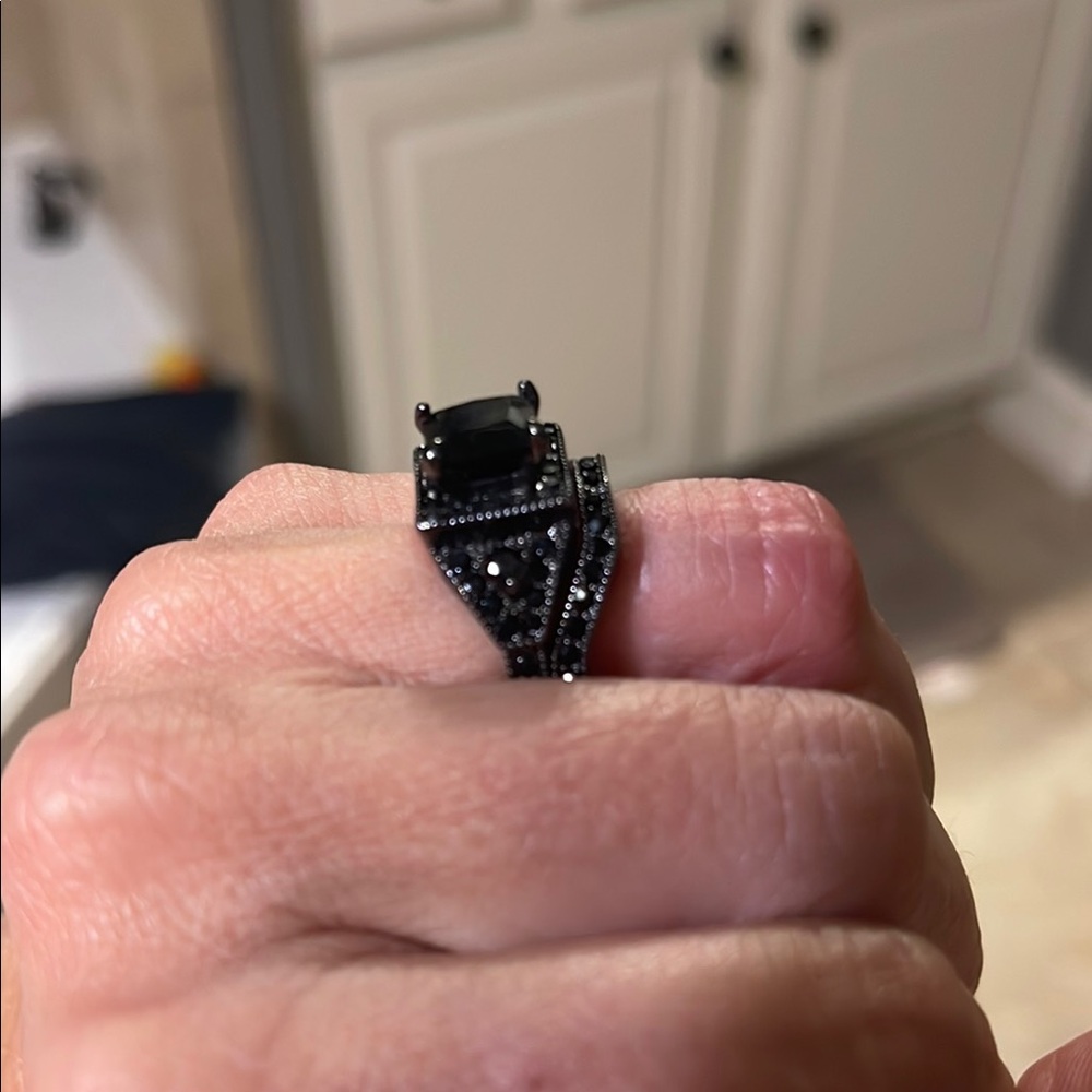 Black Statement Ring - image 2